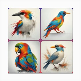 Parrots Canvas Print