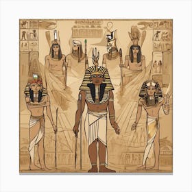 Egyptian Gods Canvas Print