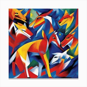 Franz Marc inspired painting 6 Canvas Print