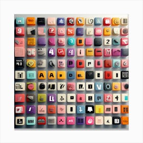 App Icons Canvas Print