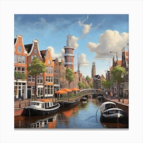 Amsterdam Canal 2 Canvas Print