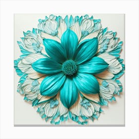 'Blue Flower' Canvas Print