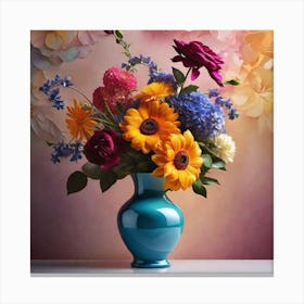 Flowers In A Vase 104 Canvas Print