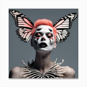 Clown Butterfly Couture 4 Canvas Print