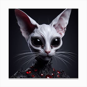 Alien Cat Canvas Print