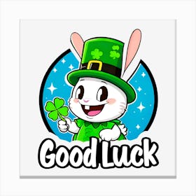 Good Luck Bunny 1 Canvas Print