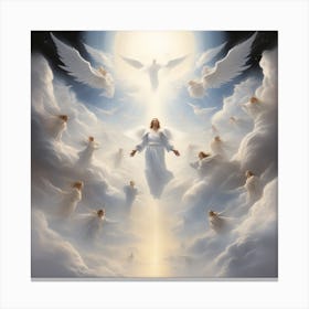 Angels In The Sky 1 Canvas Print