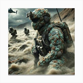 Venusian Commandos Environmental Camouflage Converted Canvas Print