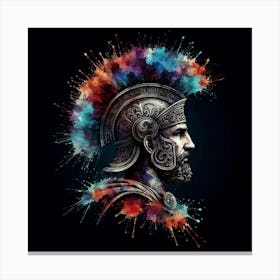 Portrait Of A Spartan Canvas Print