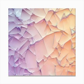 Broken Glass Generated AI. Wall Art Print Canvas Print