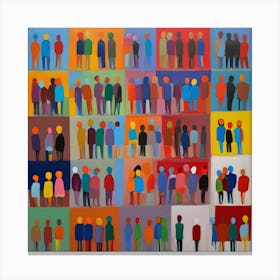 Group Of People Canvas Print