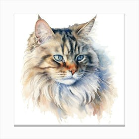 Siberian Cat Portrait 2 Canvas Print