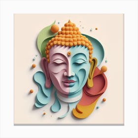 Buddha Head Canvas Print