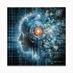 Brain And Technology Canvas Print