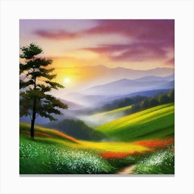 Landscape Painting 206 Canvas Print