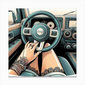 Jeep Wrangler Canvas Print