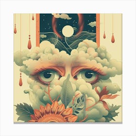 The Night has sad eyes Canvas Print