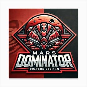 A Logo For The Mars Dominator Canvas Print