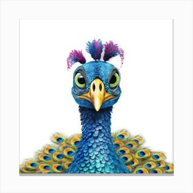 Peacock 1 Canvas Print