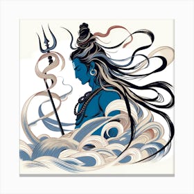 Lord Shiva 18 Canvas Print