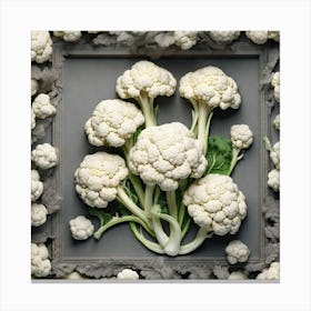 Cauliflower In A Frame 9 Canvas Print