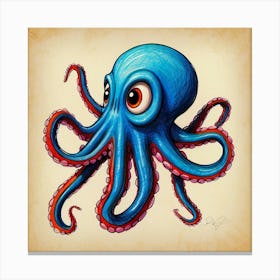 Octopus 109 Canvas Print