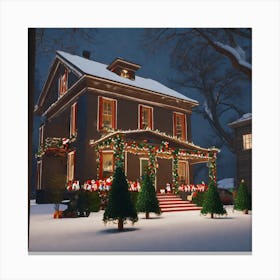 Christmas House 44 Canvas Print