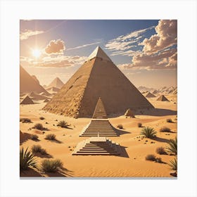 Pyramids Of Giza 1 Canvas Print