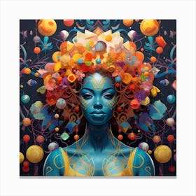 Psychedelic Woman 4 Canvas Print