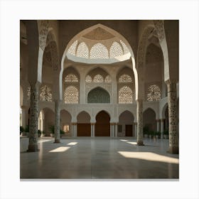 Interior Of A Mosque 2 Canvas Print