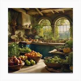 Kitchen Of The Hobbit Canvas Print