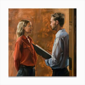 Man And A Woman Canvas Print