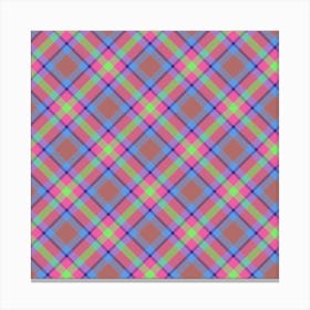 Plaid Fabric 68 Canvas Print