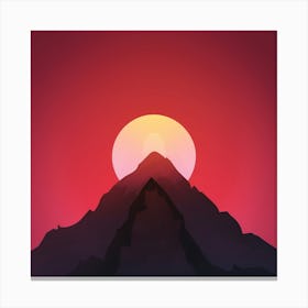 Sunset Mountain Canvas Print