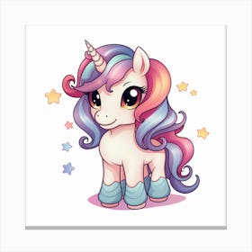 Cute Unicorn 459 Canvas Print