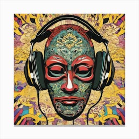 Dj Mask Canvas Print