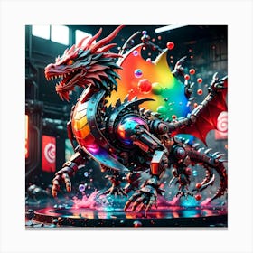 Rainbow Dragon 4 Canvas Print