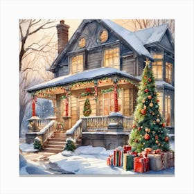 Christmas House 181 Canvas Print