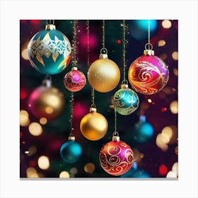 Christmas Ornaments 156 Canvas Print