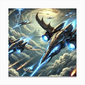 Celestial Fang Frigates Canvas Print