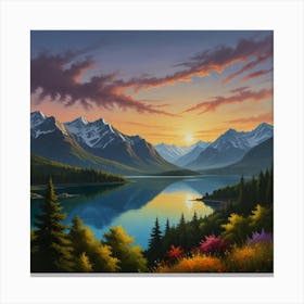 Default Beautiful Views Painting 0 1 Canvas Print