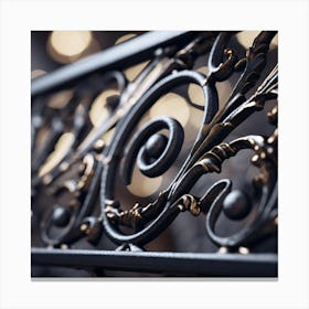 Wrought Iron Railing 3 Canvas Print