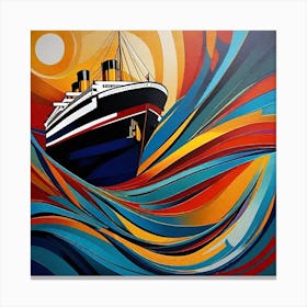 Titanic Painting 1 Canvas Print