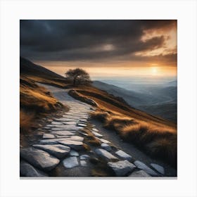 Path In The Mountains 3 Canvas Print