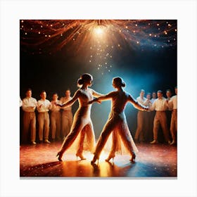 Dancers On Stage 1 Canvas Print