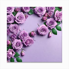 Purple Roses 44 Canvas Print