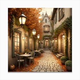 Autumn Alley Canvas Print