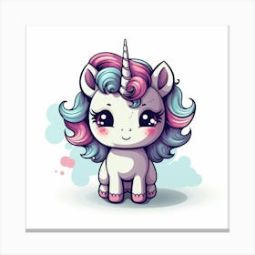 Cute Unicorn 541 Canvas Print