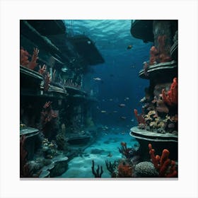 Underwater City Canvas Print