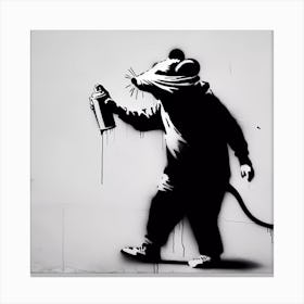 The Graffiti Rat Canvas Print